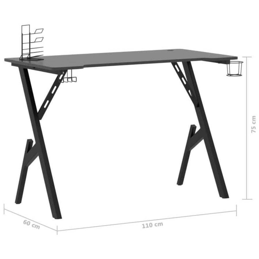 Gamingbureau Met Y-Vormige Poten 110 x 60 x 75 cm