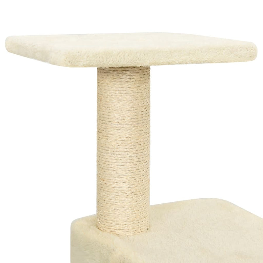 Kattenkrabpaal Met Sisal Krabpalen 118,5 Cm Kleurig Crème