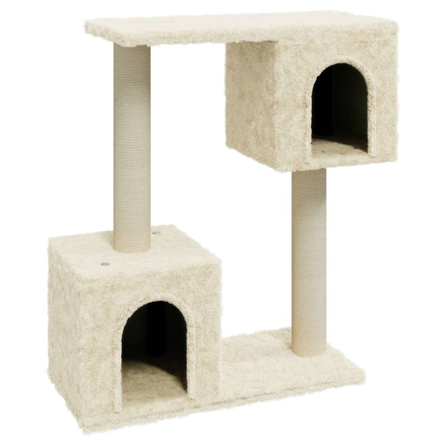 Kattenkrabpaal Met Sisal Krabpalen 60 Cm Crèmekleurig