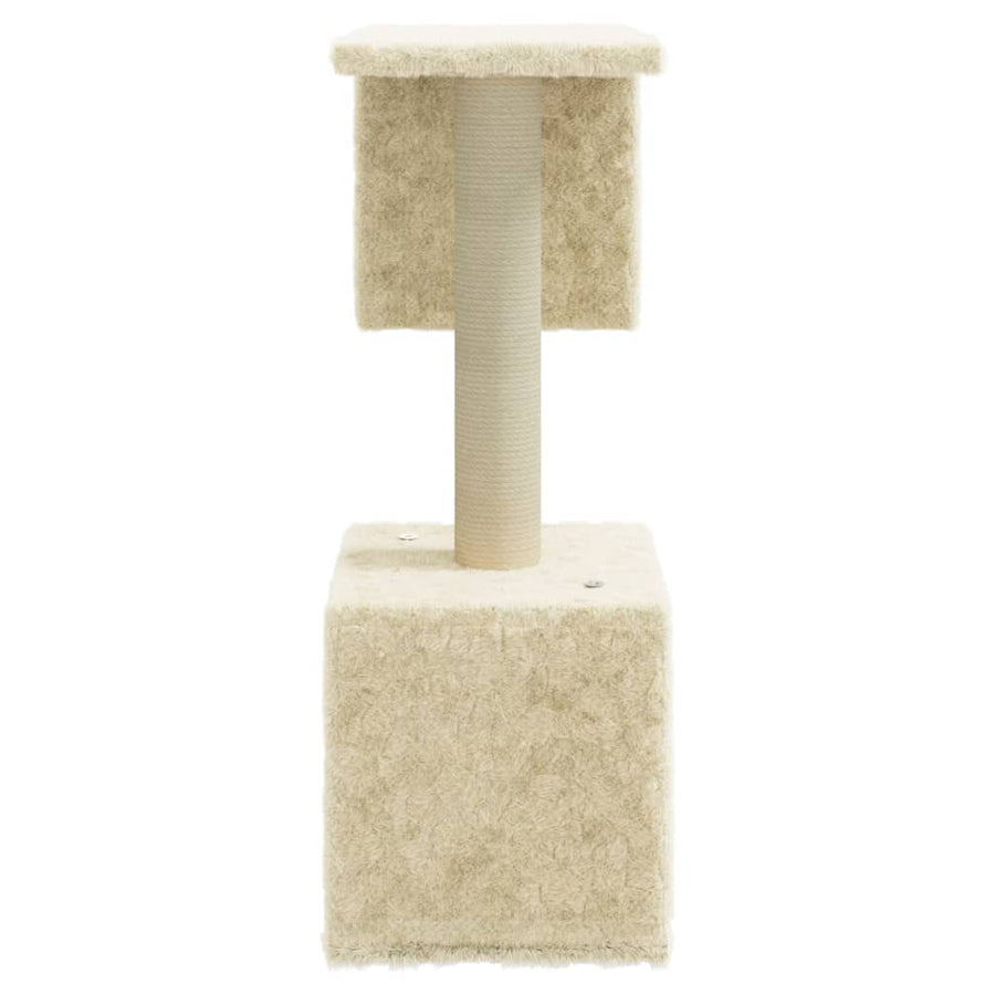 Kattenkrabpaal Met Sisal Krabpalen 60 Cm Crèmekleurig