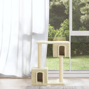 Kattenmeubel 60 cm donkergrijs met sisal krabpalen