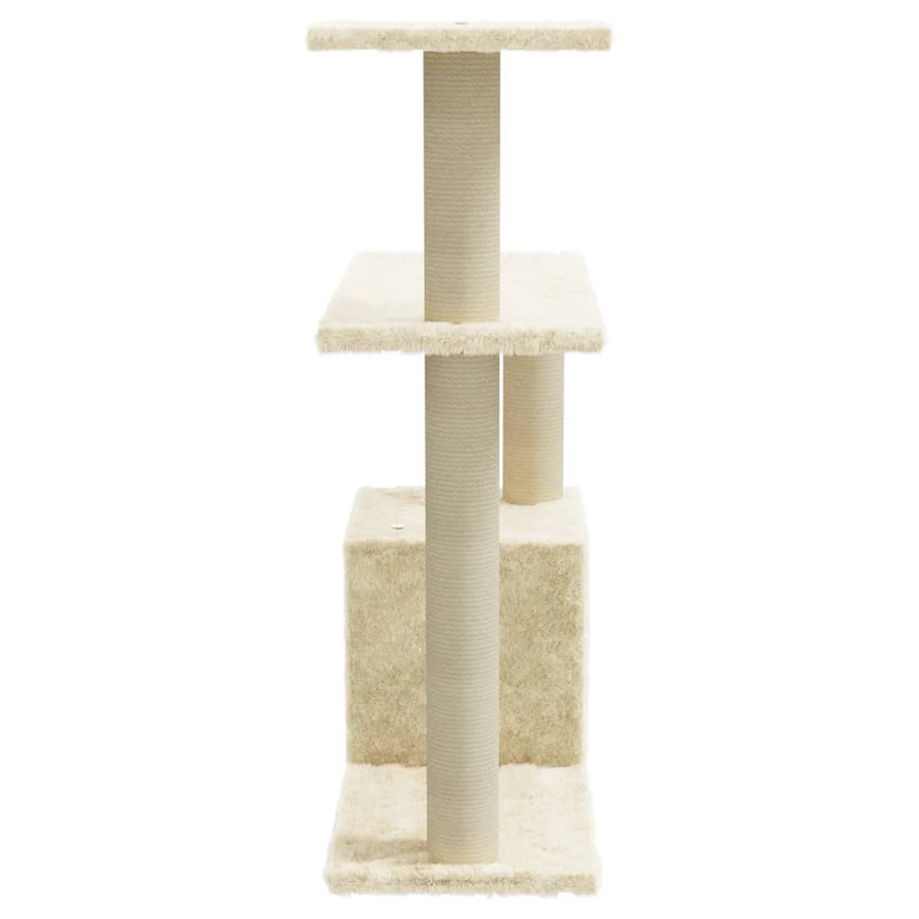 Kattenkrabpaal Met Sisal Krabpalen Kleurig Crème