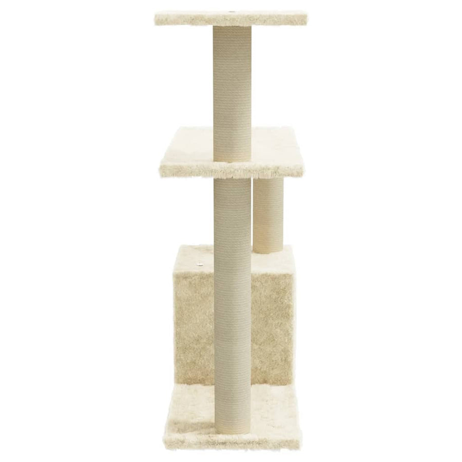 Kattenkrabpaal Met Sisal Krabpalen Kleurig Crème