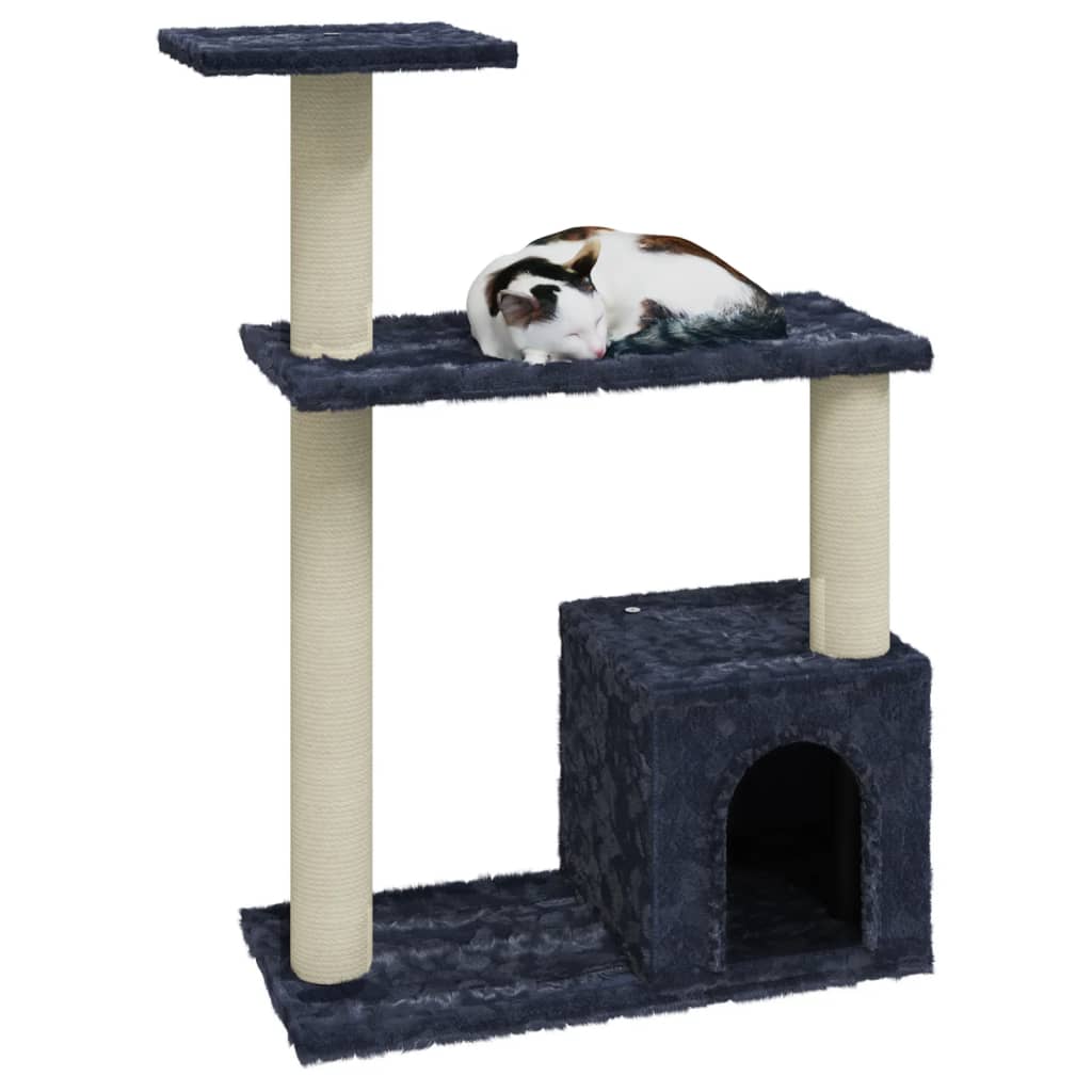 Kattenmeubel Met Sisal Krabpalen Donker Grijs