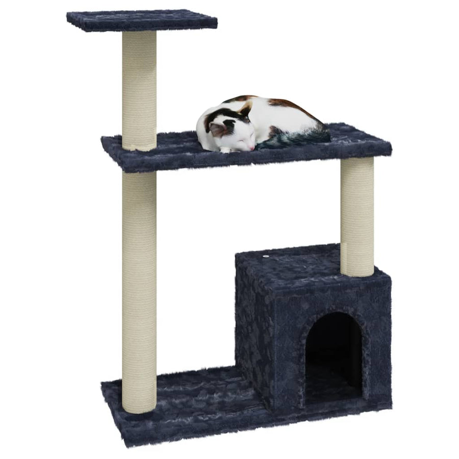 Kattenmeubel Met Sisal Krabpalen Donker Grijs