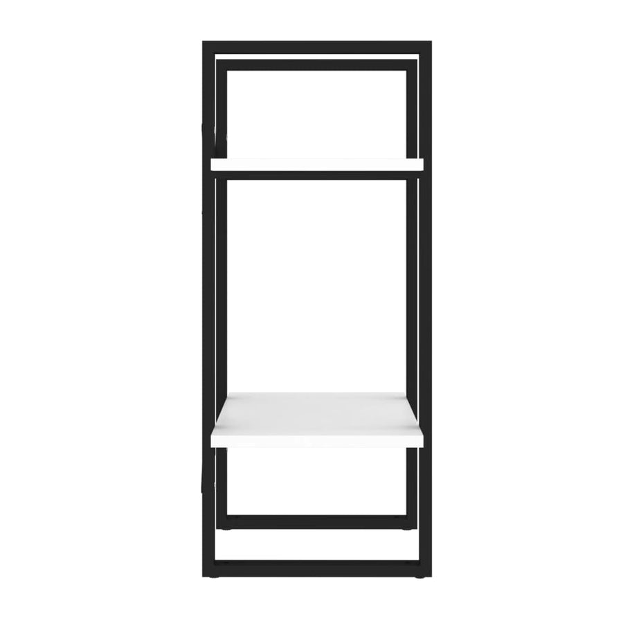 Boekenkast Met 2 Schappen Wit 40 x 30 x 70 cm Bewerkt hout