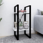 Bookcase with 2 shelves 40x30x70 cm treated wood white