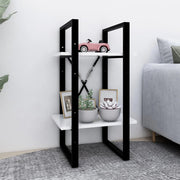 Boekenkast 40x30x70 cm bewerkt hout wit