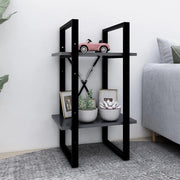 Boekenkast 40x30x70 cm grijs spaanplaat