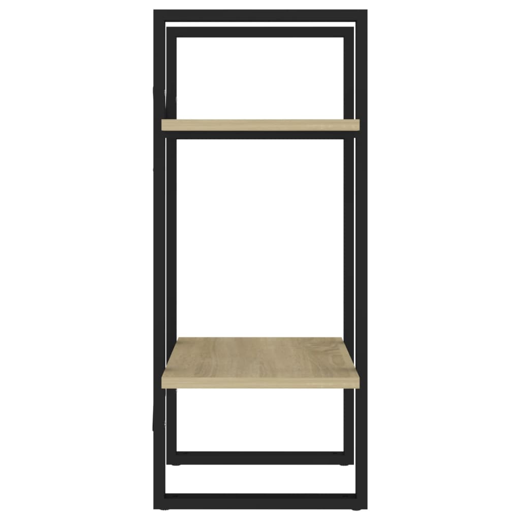 Boekenkast Met 2 Schappen Spaanplaat Sonoma Eiken 40 x 30 x 70 cm Bewerkt hout