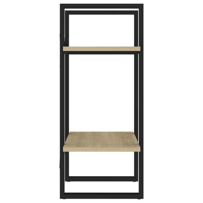 Boekenkast Met 2 Schappen Spaanplaat Sonoma Eiken 40 x 30 x 70 cm Bewerkt hout
