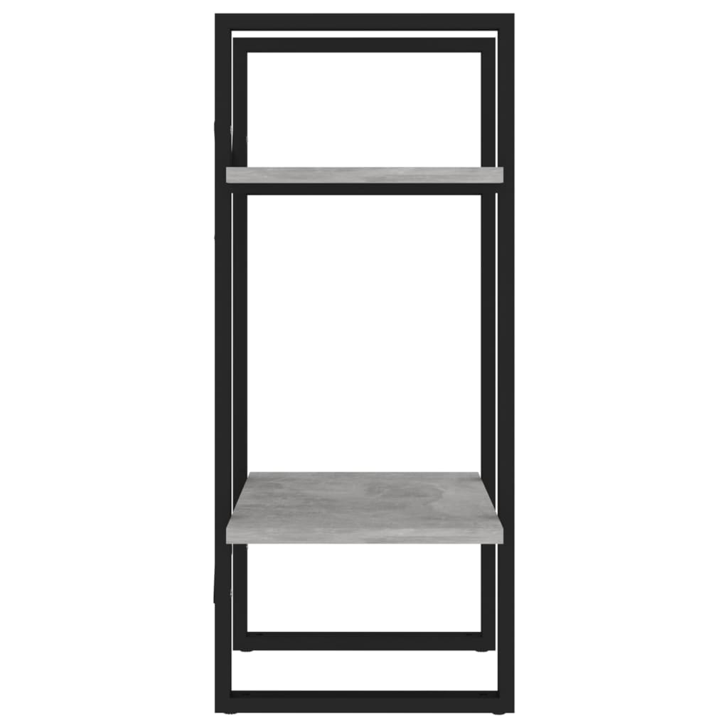 Boekenkast Met 2 Schappen Spaanplaat Betongrijs 40 x 30 x 70 cm Bewerkt hout