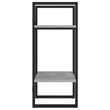 Boekenkast Met 2 Schappen Spaanplaat Betongrijs 40 x 30 x 70 cm Bewerkt hout