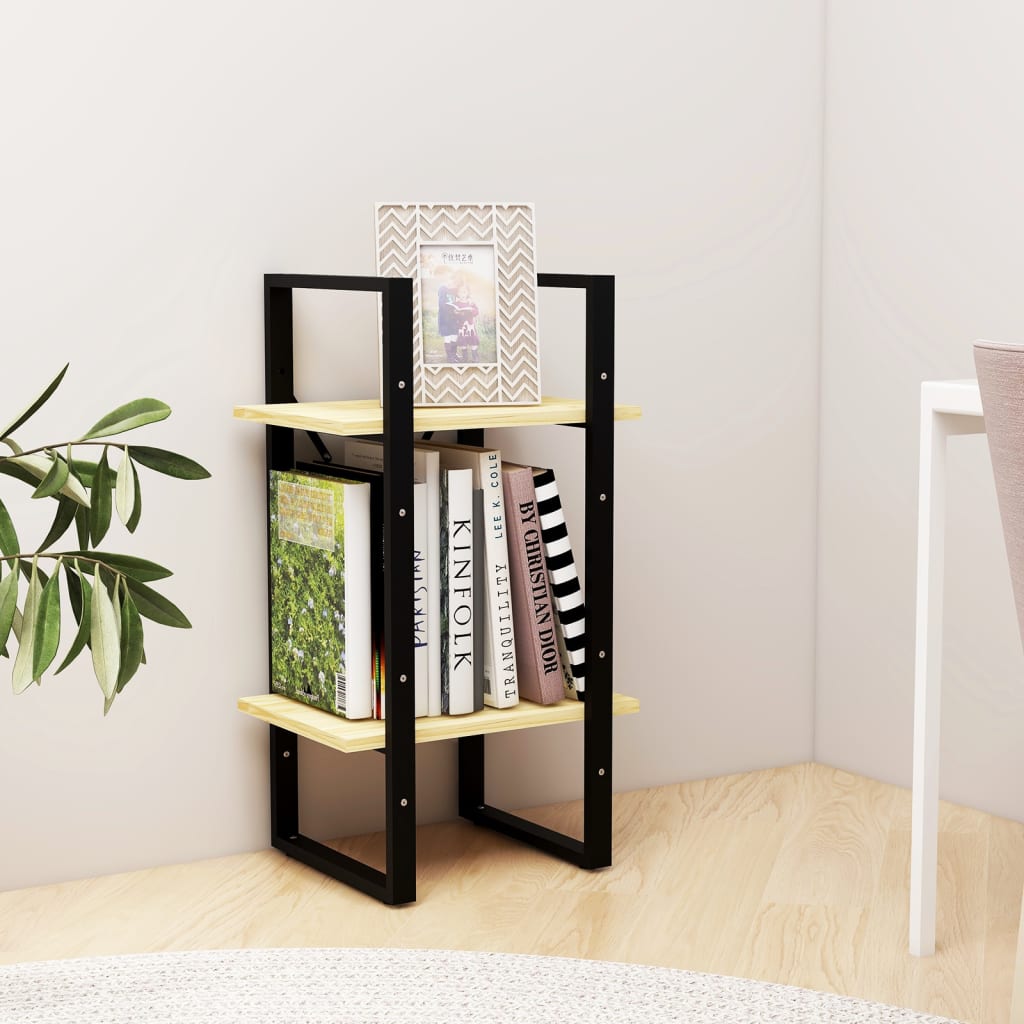 Boekenkast Met 2 Schappen Massief Grenen Naturel 40 x 30 x 70 cm Hout