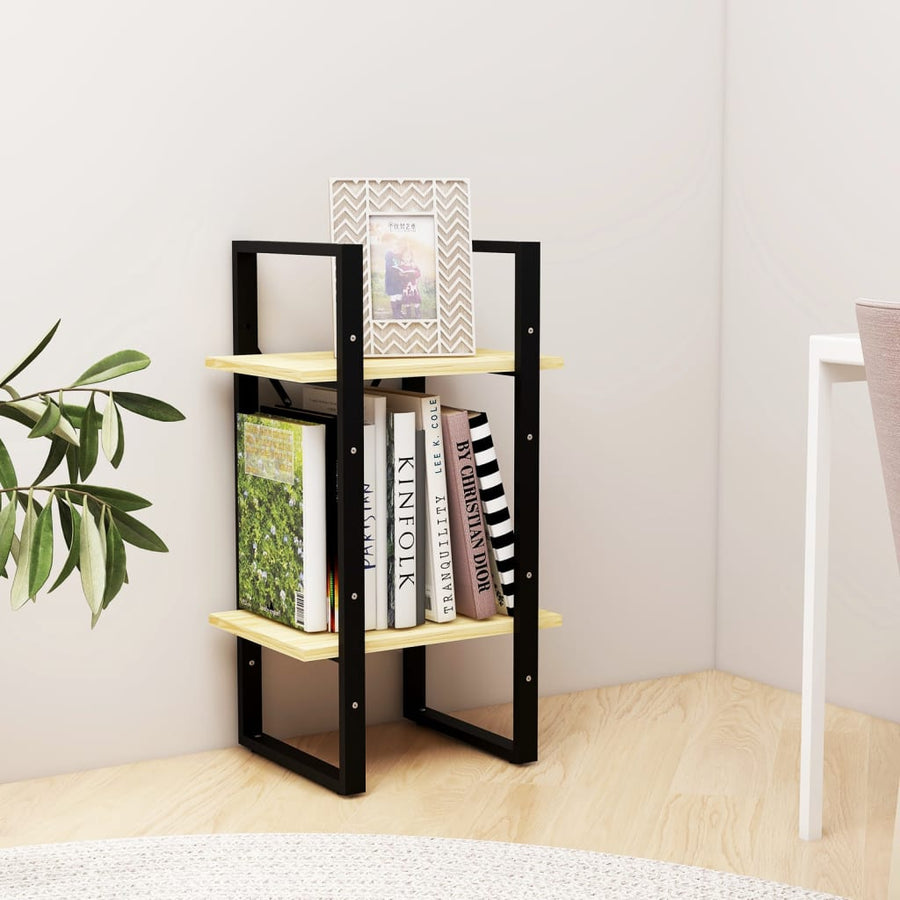 Boekenkast Met 2 Schappen Massief Grenen Naturel 40 x 30 x 70 cm Hout