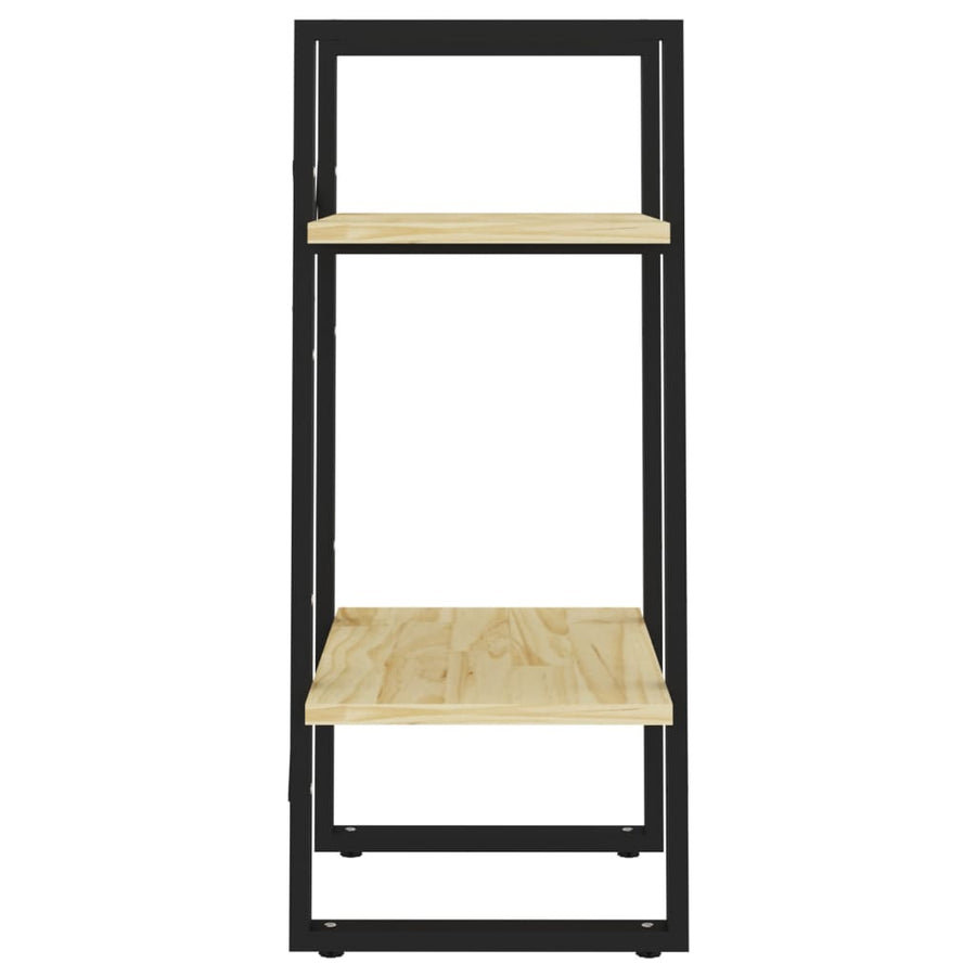 Boekenkast Met 2 Schappen Massief Grenen Naturel 40 x 30 x 70 cm Hout
