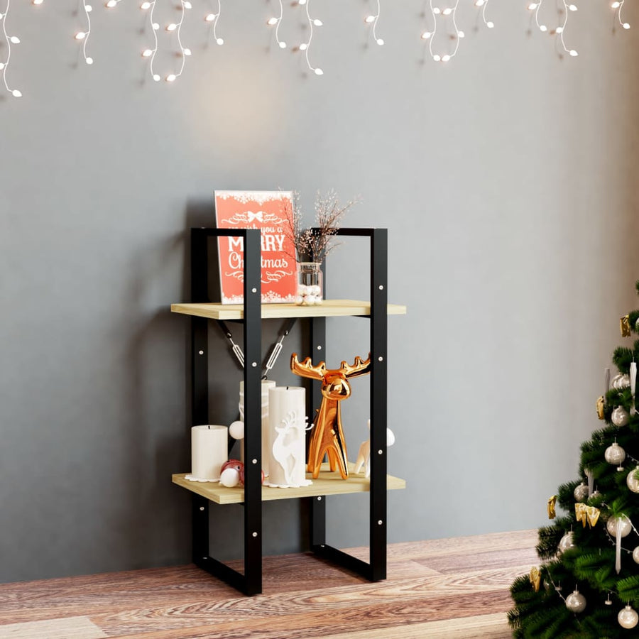 Boekenkast Met 2 Schappen Massief Grenen Naturel 40 x 30 x 70 cm Hout