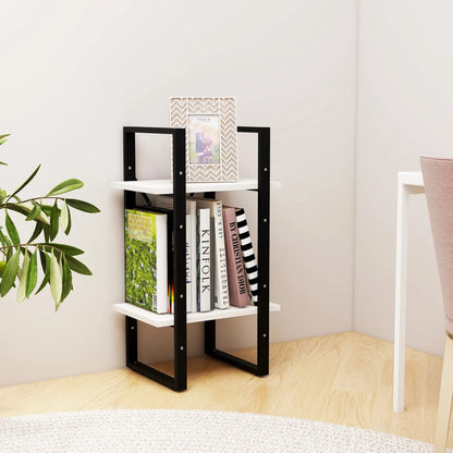 Boekenkast Met 2 Schappen Massief Grenen Wit 40 x 30 x 70 cm Hout