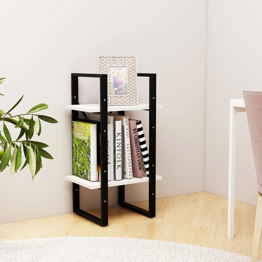 Boekenkast Met 2 Schappen Massief Grenen Wit 40 x 30 x 70 cm Hout