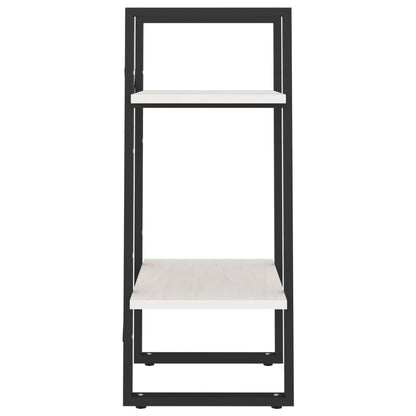 Boekenkast Met 2 Schappen Massief Grenen Wit 40 x 30 x 70 cm Hout