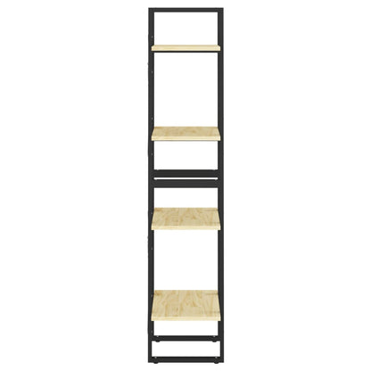 Boekenkast Met 4 Schappen Massief Grenen Naturel 40 x 30 x 140 cm Hout