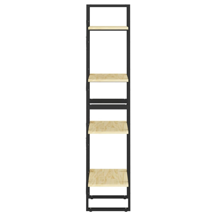 Boekenkast Met 4 Schappen Massief Grenen Naturel 40 x 30 x 140 cm Hout