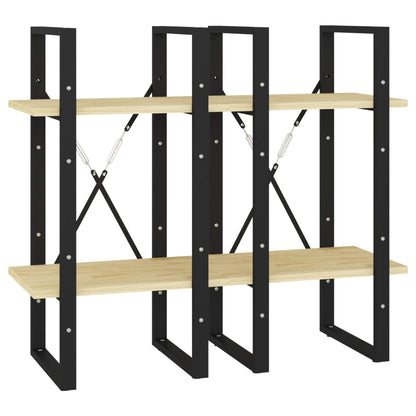 Boekenkast Met 4 Schappen Massief Grenen Naturel 40 x 30 x 140 cm Hout