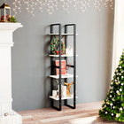 Boekenkast 40x30x140 cm massief grenenhout wit