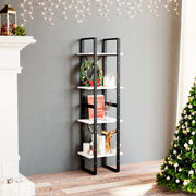 Boekenkast 40x30x140 cm massief grenenhout wit
