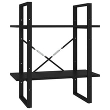Boekenkast Met 2 Schappen 60X30X Zwart 70 cm