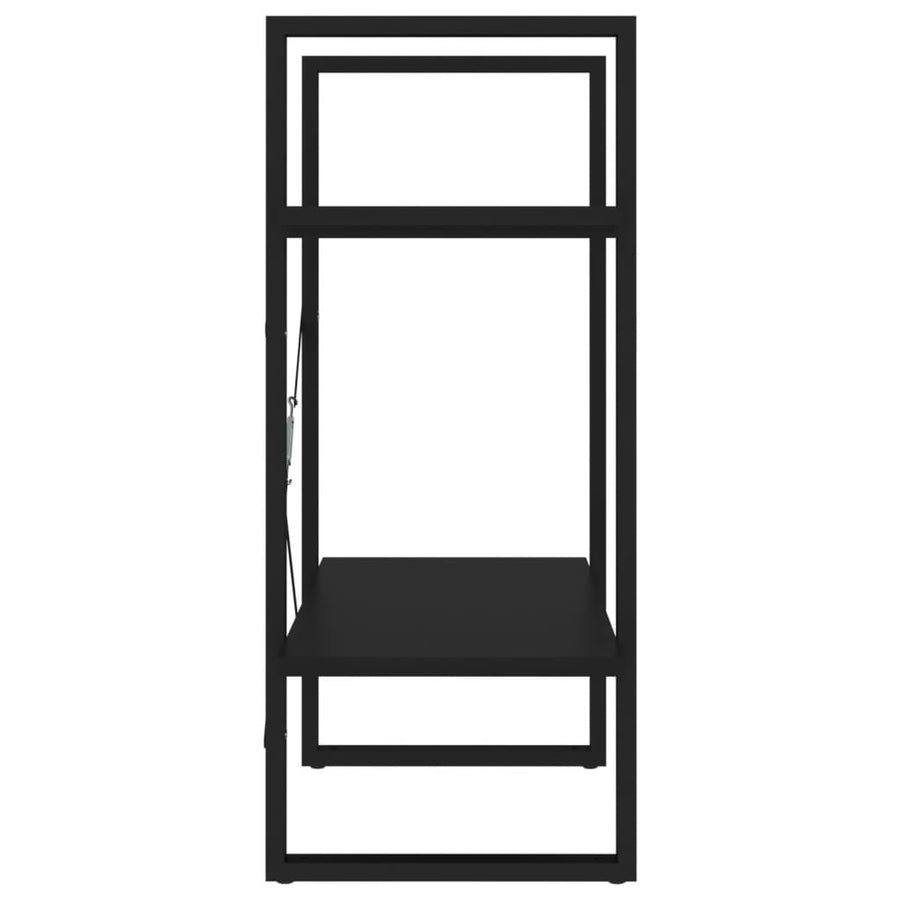 Boekenkast Met 2 Schappen 60X30X Zwart 70 cm