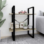Boekenkast 60x30x70 cm bewerkt hout sonoma eiken