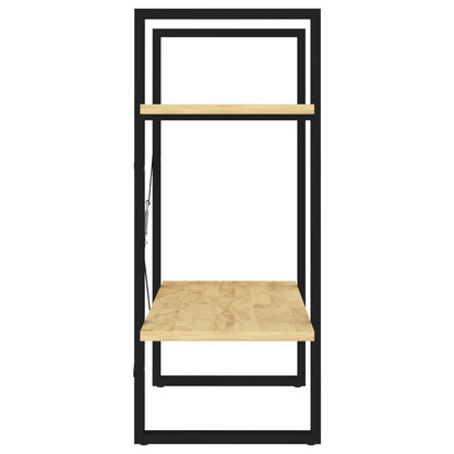 Boekenkast Met 2 Schappen Massief Grenen Naturel 60 x 30 x 70 cm Hout