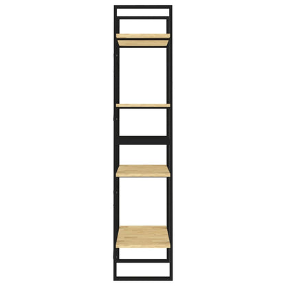 Boekenkast Met 4 Schappen Massief Grenen Naturel 60 x 30 x 140 cm Hout