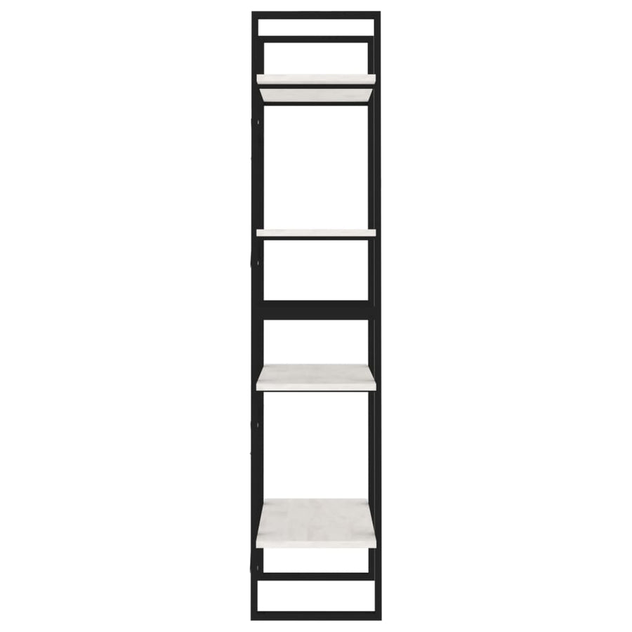 Boekenkast met 4 schappen 60x30x140 cm massief grenenhout wit 60 x 30 x 140 cm Hout
