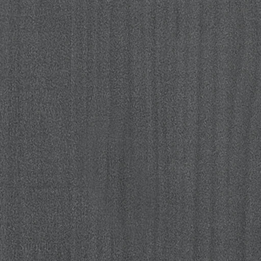 Boekenkast Met 4 Schappen Massief Grenen Grijs 60 x 30 x 140 cm Hout
