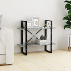 Boekenkast 80x30x70 cm spaanplaat betongrijs
