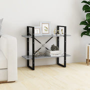 Boekenkast 80x30x70 cm spaanplaat betongrijs