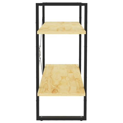 Boekenkast Met 2 Schappen Massief Grenen Naturel 80 x 30 x 70 cm Hout