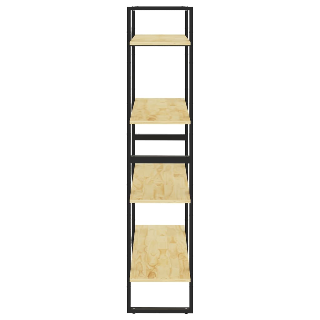 Boekenkast Met 4 Schappen Massief Grenen Naturel 80 x 30 x 140 cm Hout