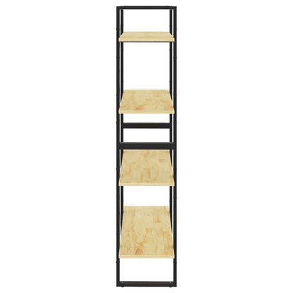 Boekenkast Met 4 Schappen Massief Grenen Naturel 80 x 30 x 140 cm Hout