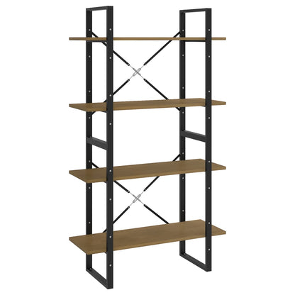 Boekenkast Met 4 Schappen Massief Grenen Natuurlijk Grenenhout 80 x 30 x 140 cm