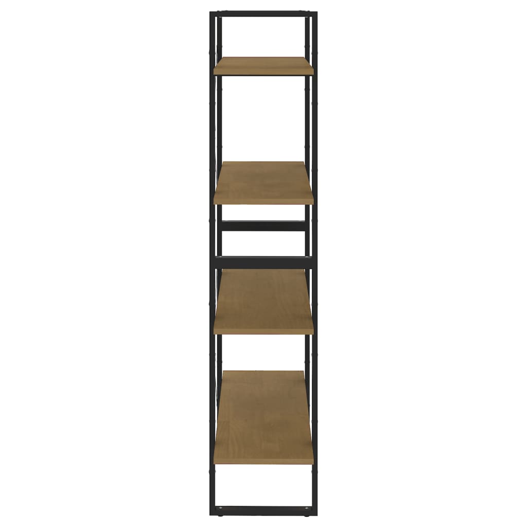 Boekenkast Met 4 Schappen Massief Grenen Natuurlijk Grenenhout 80 x 30 x 140 cm