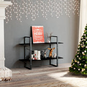 Boekenkast 100x30x70 cm spaanplaat zwart