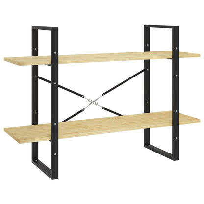 Boekenkast met 2 schappen 100x30x70 cm massief grenenhout 100 x 30 x 70 cm Hout
