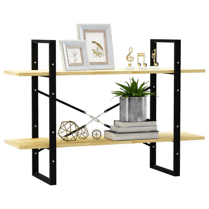 Boekenkast met 2 schappen 100x30x70 cm massief grenenhout 100 x 30 x 70 cm Hout
