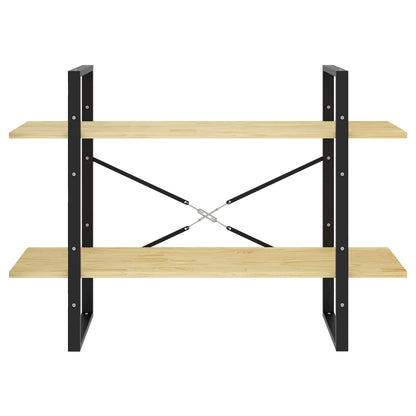 Boekenkast met 2 schappen 100x30x70 cm massief grenenhout 100 x 30 x 70 cm Hout