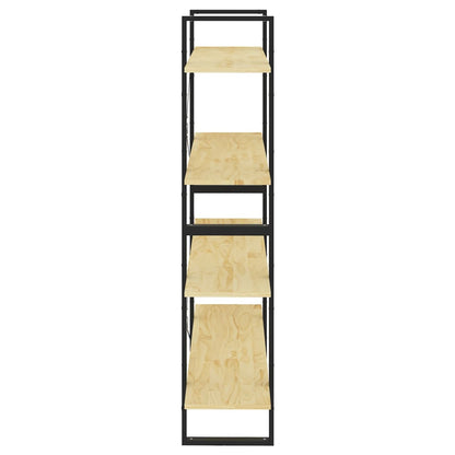 Boekenkast Met 4 Schappen Massief Grenen Naturel 100 x 30 x 140 cm Hout