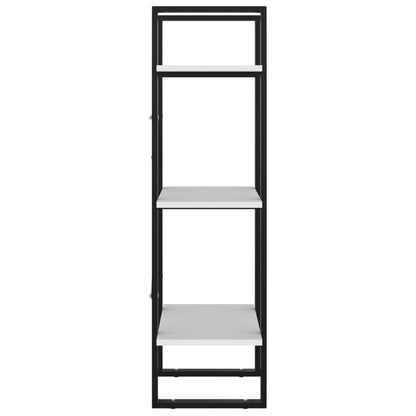 Boekenkast Met 3 Schappen Wit 40 x 30 x 105 cm Bewerkt hout
