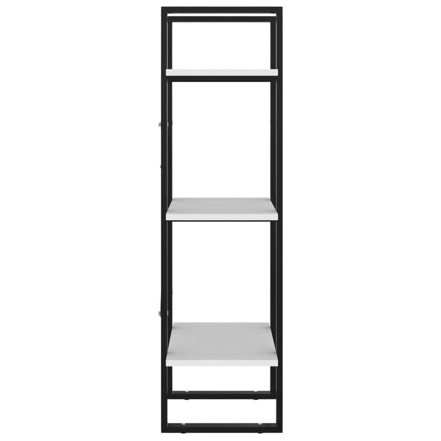 Boekenkast Met 3 Schappen Wit 40 x 30 x 105 cm Bewerkt hout